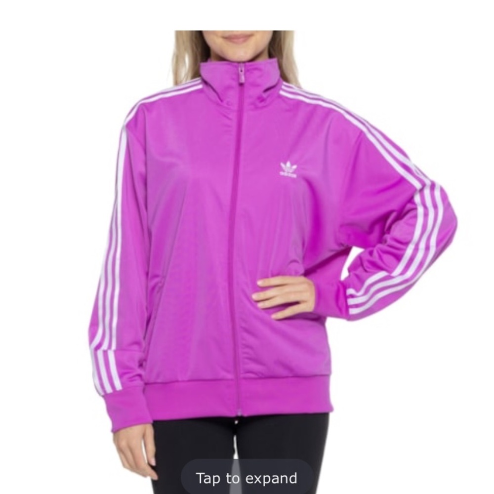 Adidas Firebird loose fit Track Jacket Purple burst Small